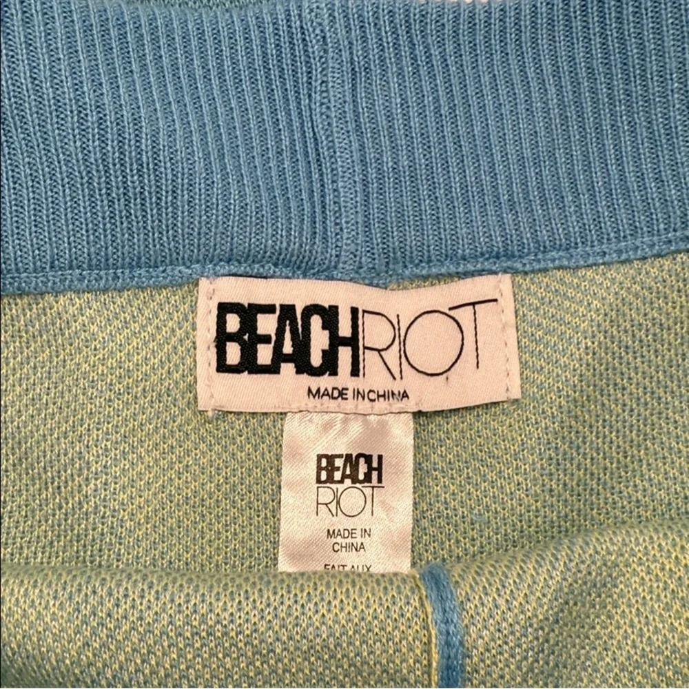 Beach Riot Sky Blue and Cream Knit Top - Picture 2 of 11